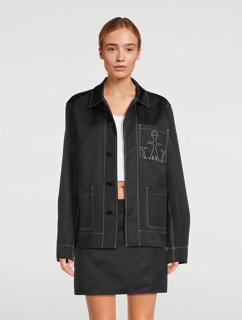 Nylon Logo Workwear Jacket