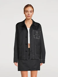 Nylon Logo Workwear Jacket
