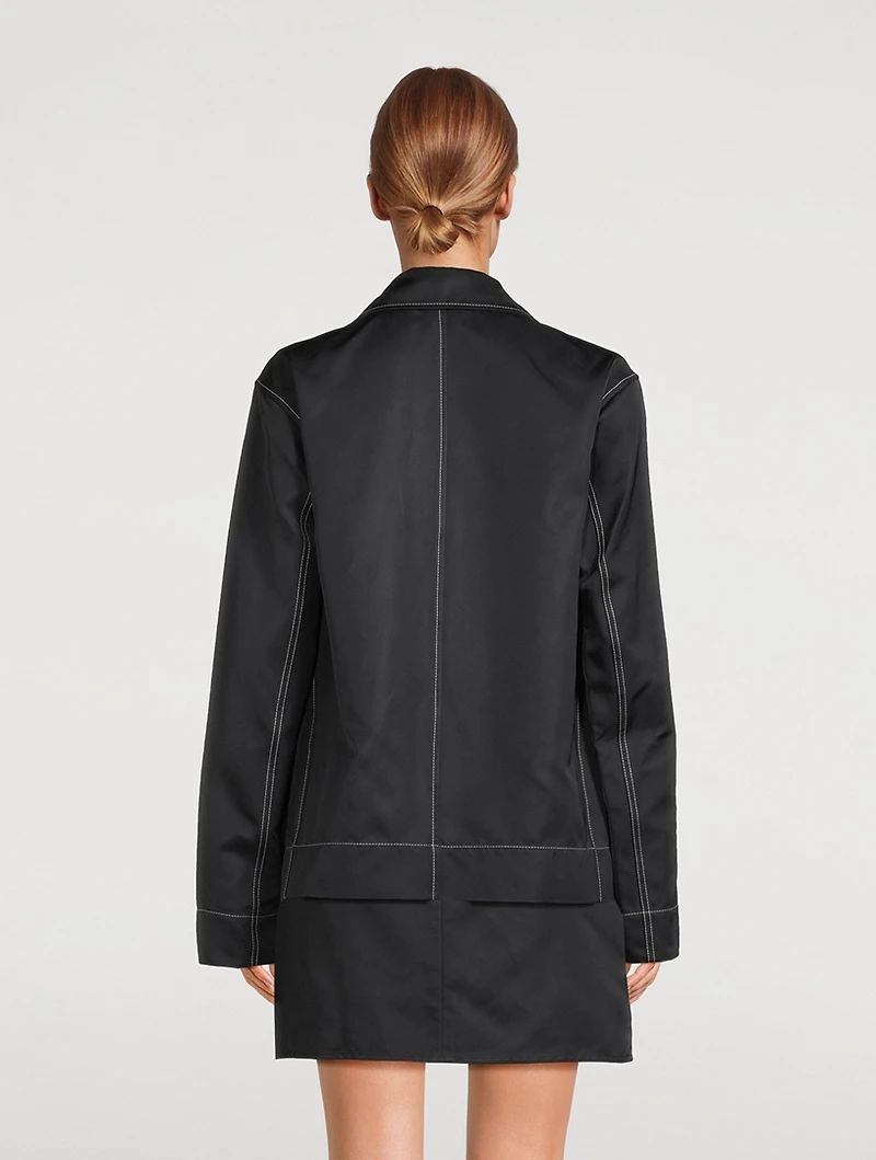Nylon Logo Workwear Jacket