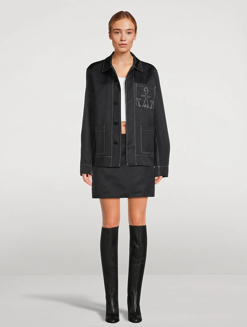 Nylon Logo Workwear Jacket