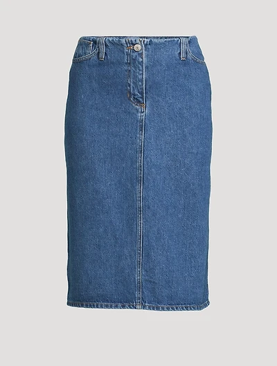 Denim Pencil Skirt