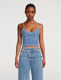 Denim Corset Top