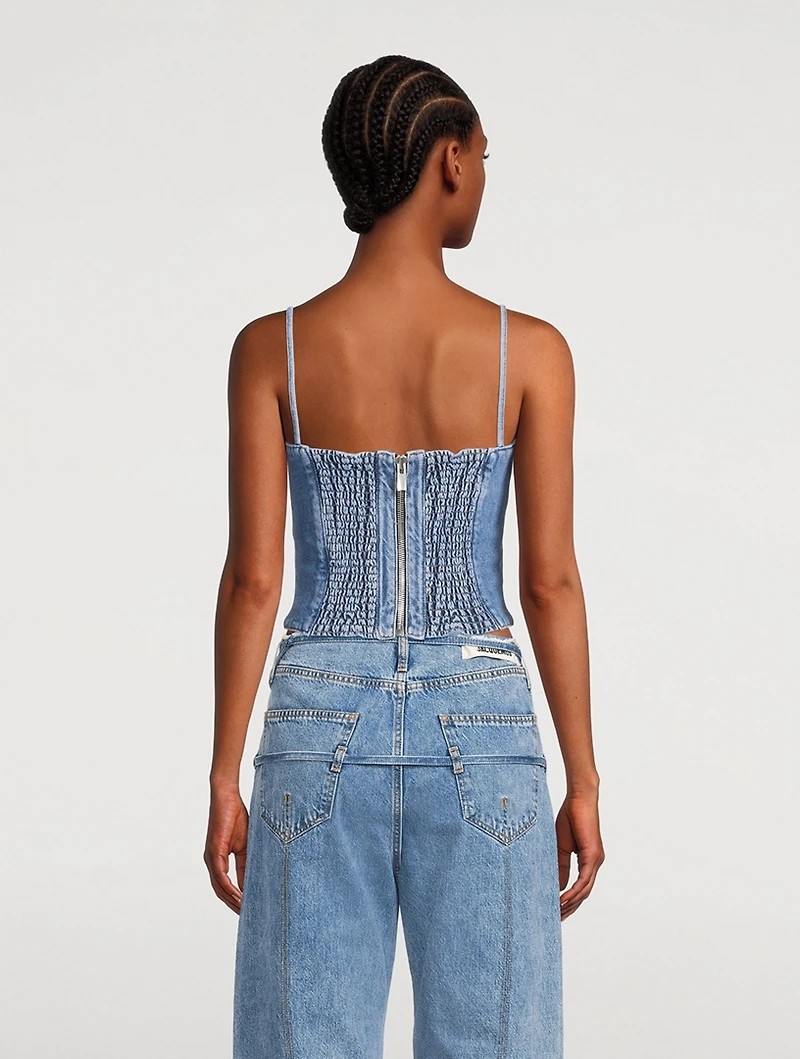 Denim Corset Top