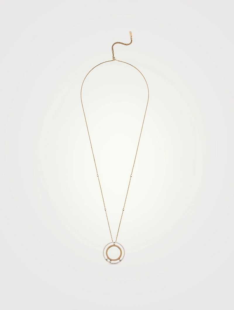 Move Romane 18K Rose Gold Necklace With Diamonds
