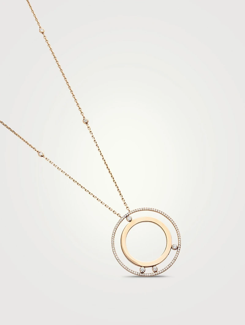 Move Romane 18K Rose Gold Necklace With Diamonds