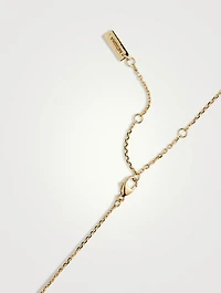 Lucky Eye 18K Gold Necklace With Malachite And Diamonds