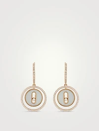 Lucky Move 18K Gold Earrings With Pearl And Diamonds