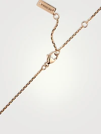 Lucky Eye 18K Rose Gold Necklace With Turquoise And Diamonds