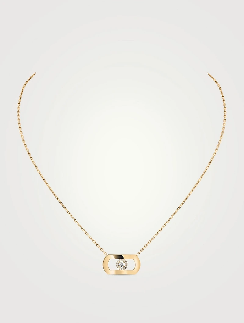 So Move 18K Gold Necklace With Diamonds