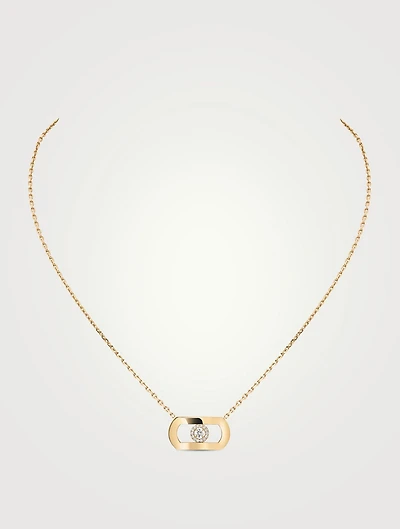 So Move 18K Gold Necklace With Diamonds