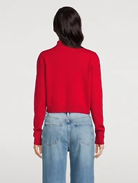 Shrunken Cashmere Wool Cardigan