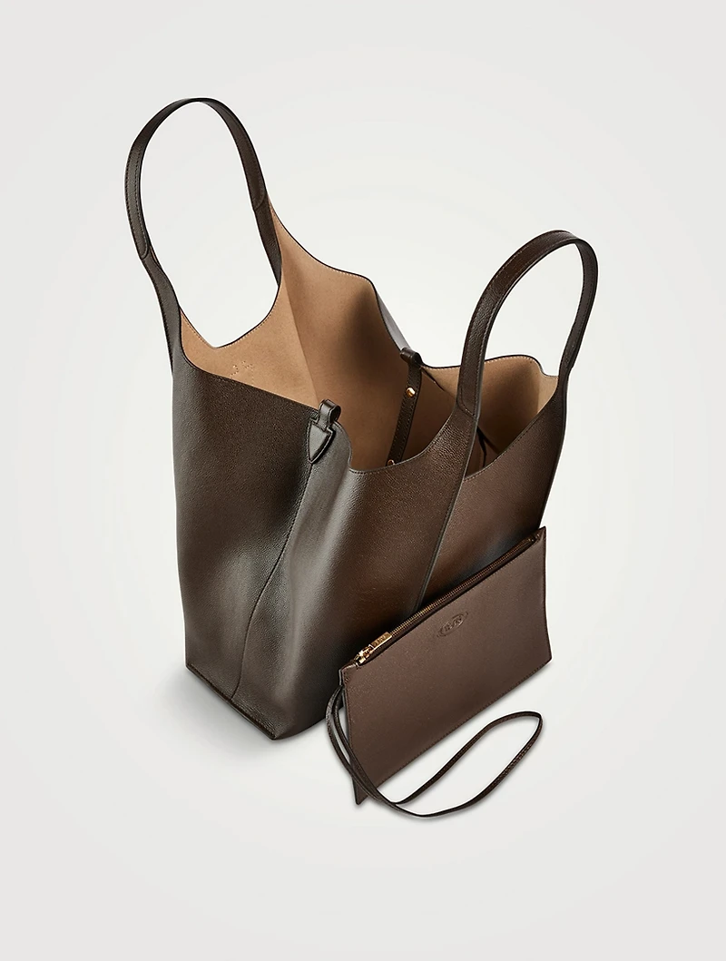 Mini T Timeless Leather Shoulder Bag