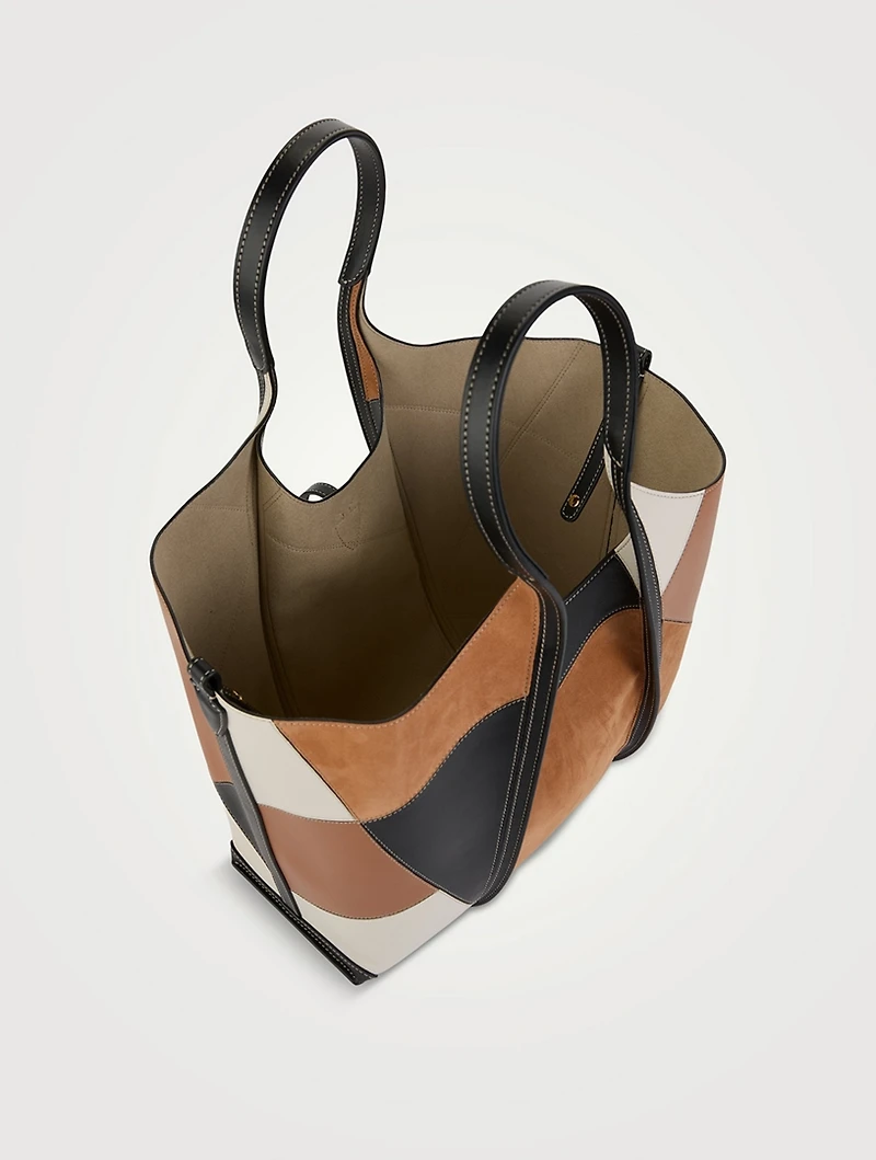 Medium T Timeless Leather And Suede Shopping Bag