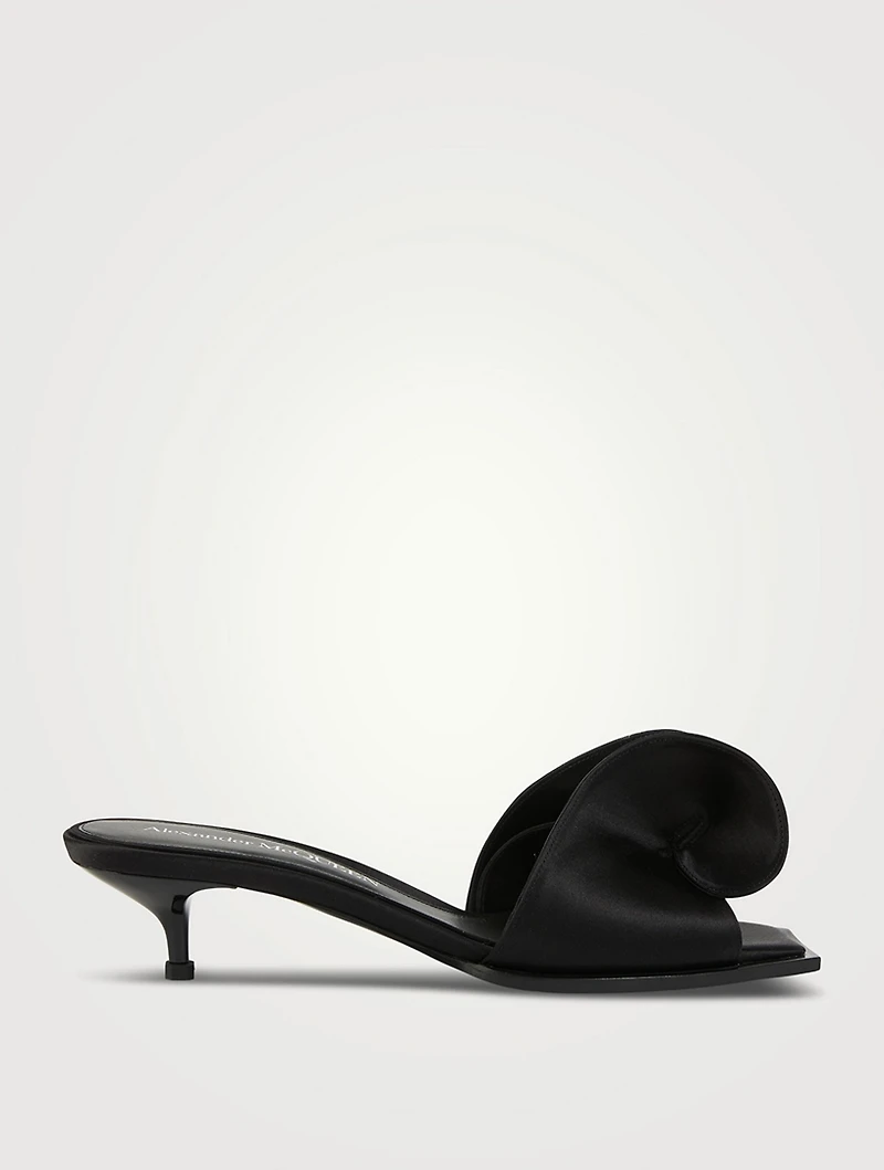Swirl Satin Mules