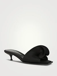 Swirl Satin Mules