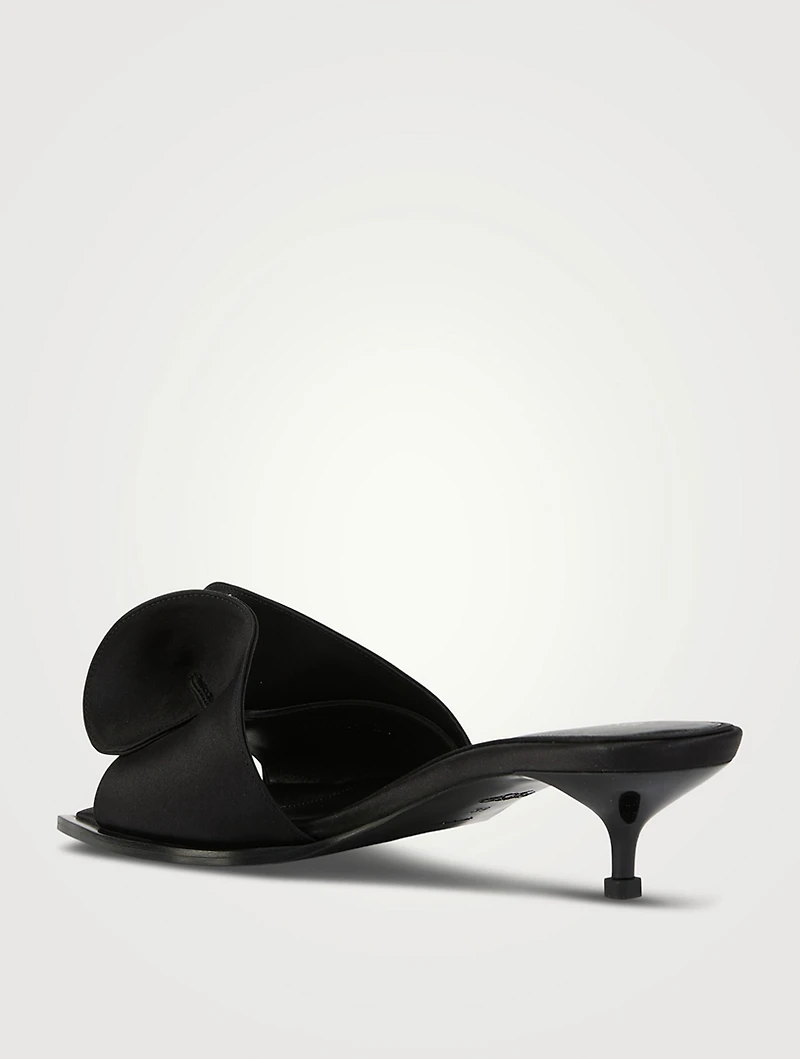 Swirl Satin Mules