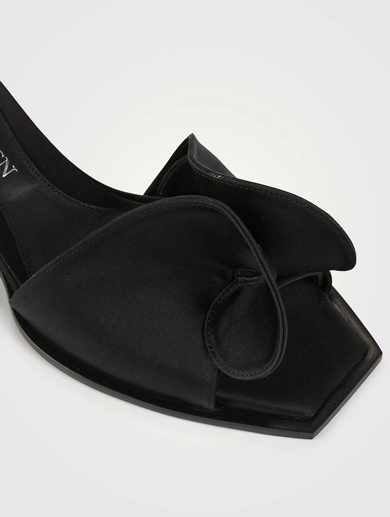 Swirl Satin Mules