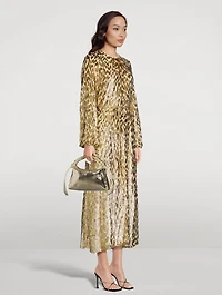 Odina Silk Lurex Long Dress