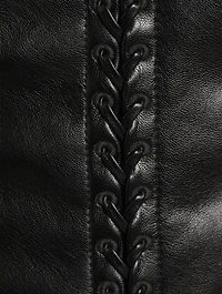 Remmie Faux Leather Mini Dress