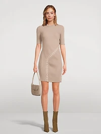 Gilly Lace-Up Mini Dress