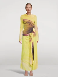 Anika Midi Skirt Luminary Print