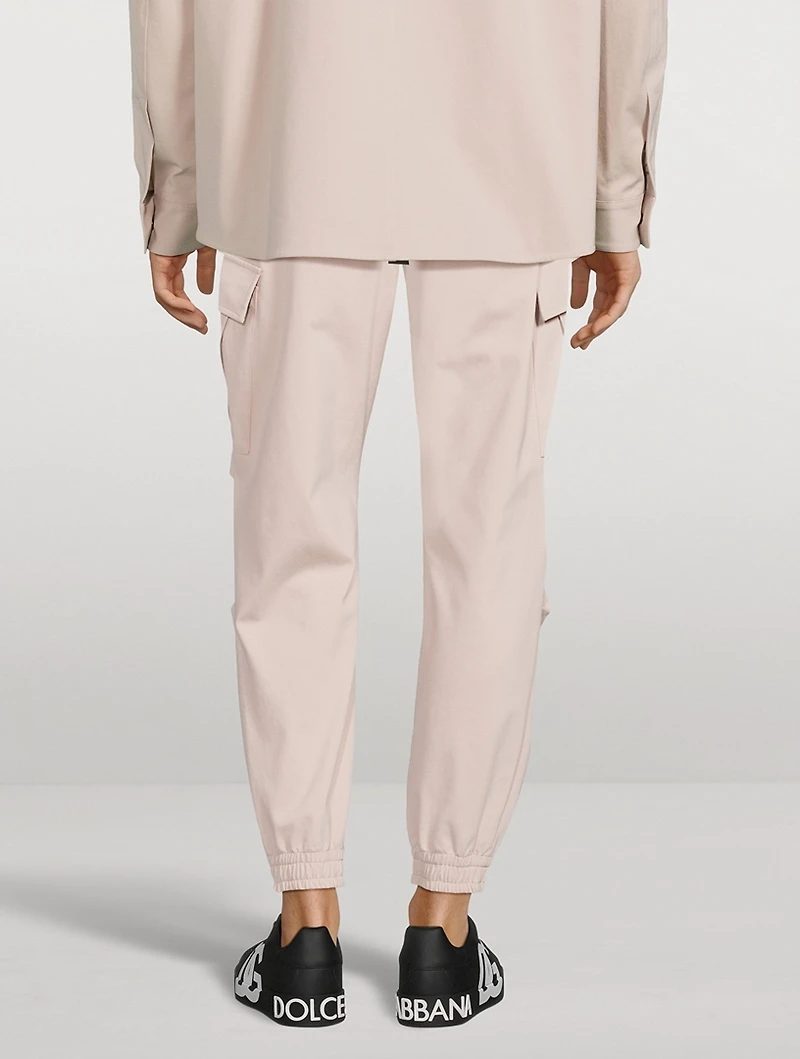 Cotton-Blend Cargo Pants
