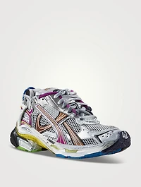 Mesh And Nylon Runner Sneakers