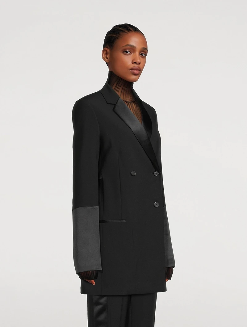 Double-Breasted Tuxedo Jacket