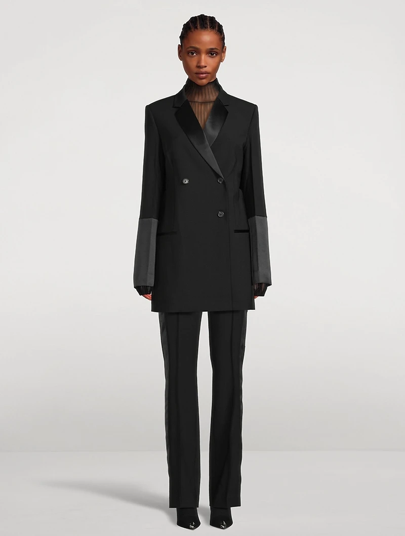 Double-Breasted Tuxedo Jacket