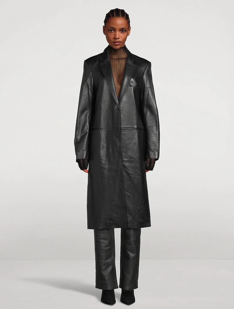 Tailored Leather Coat