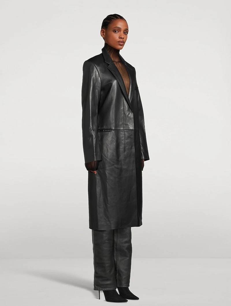 Tailored Leather Coat