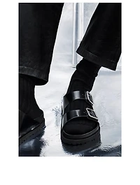 Arizona Shiny Leather Sandals