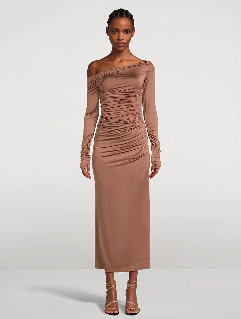 Off-The-Shoulder Maxi Dress