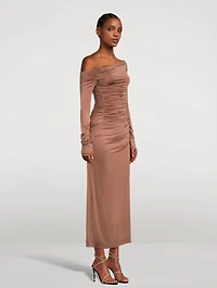 Off-The-Shoulder Maxi Dress