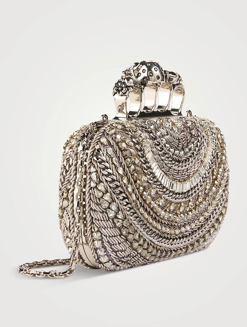 Knuckle Embellished Clutch