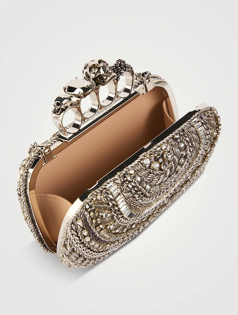 Knuckle Embellished Clutch