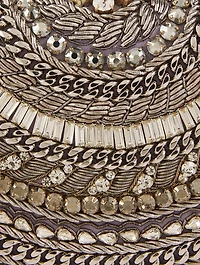 Knuckle Embellished Clutch