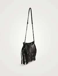 Mini Peak Fringe Leather Crossbody Bag