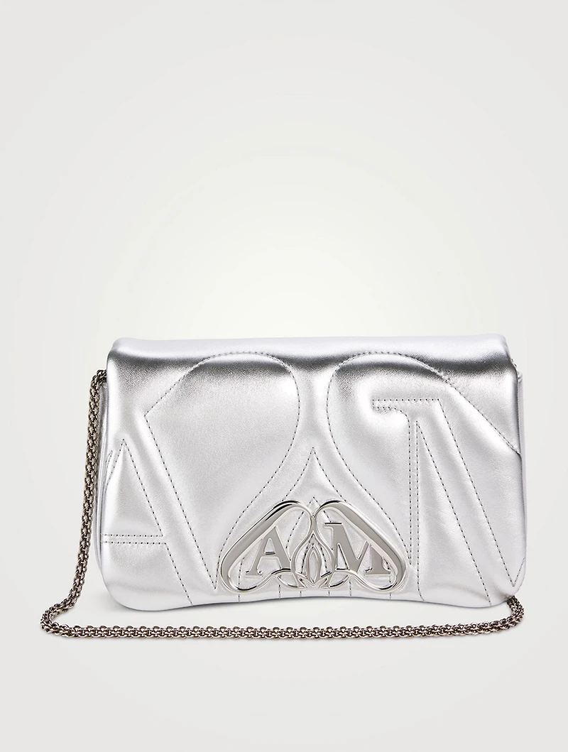 Mini The Seal Metallic Leather Shoulder Bag