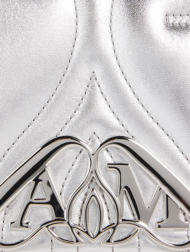 Mini The Seal Metallic Leather Shoulder Bag
