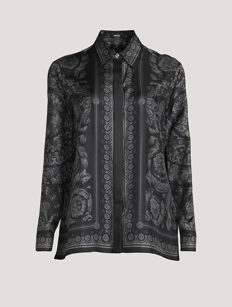 Silk Shirt Barocco Print