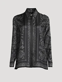 Silk Shirt Barocco Print