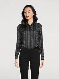 Silk Shirt Barocco Print
