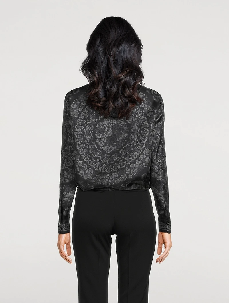 Silk Shirt Barocco Print