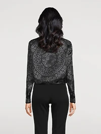 Silk Shirt Barocco Print