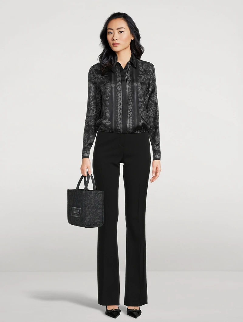 Silk Shirt Barocco Print