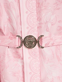 Belted Silk Shirt Dress Barocco Print