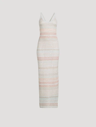 Sequin Mesh Maxi Dress