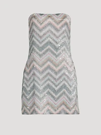 Sequin Strapless Mini Dress