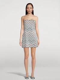 Sequin Strapless Mini Dress